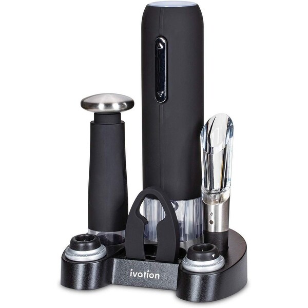 Ivation Wine Gift Set, Includes Electric Wine Bottle Opener, Wine Aerator, Vacuum Wine Preserver. Opens flyout.