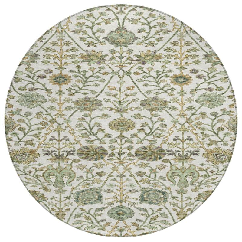 HomeRoots Floral Transitional Rectangle Outdoor Rug