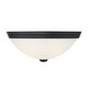 preview thumbnail 11 of 9, Savoy House 2 Light 13" Wide Flush Mount Bowl Ceiling Fixture Black