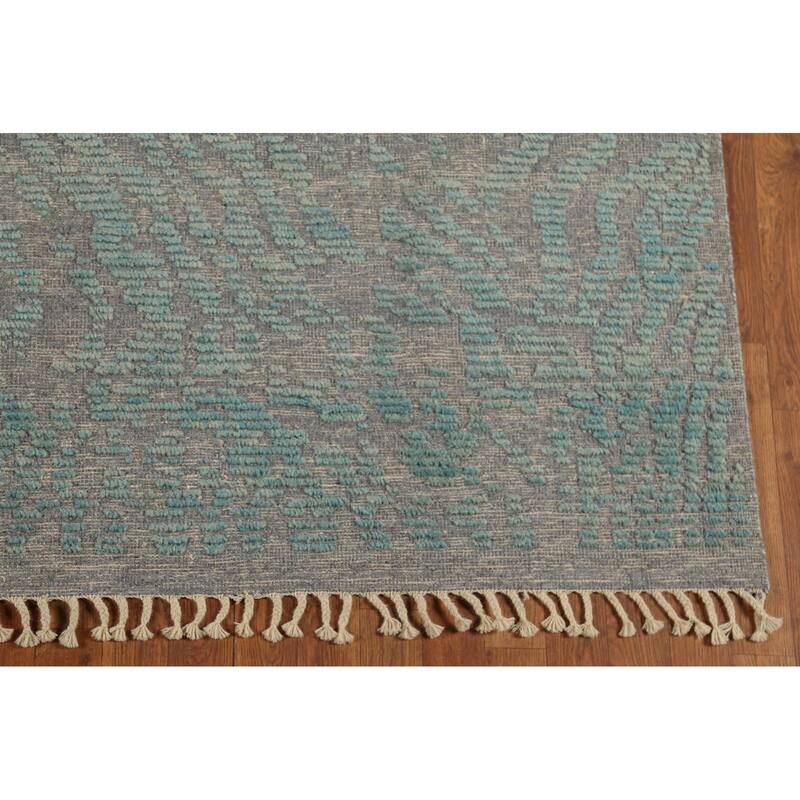 Moroccan Abstract Area Rug Handmade Wool Carpet - 6'0"x 9'1"
