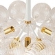 preview thumbnail 11 of 11, 6-Light Swirled Glass Cluster Globe Chandelier - Dimmable