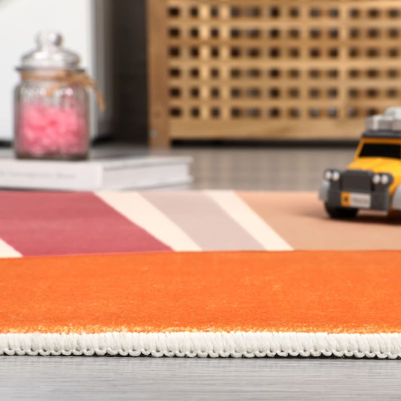 Garvee Rainbow Sol Kids Area Rug