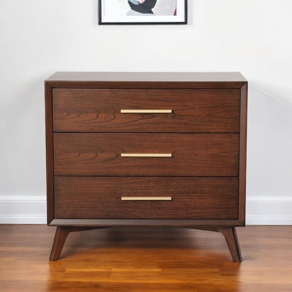 solid wood brown dresser Emory 6-Drawer Solid Wood Dresser main image 1