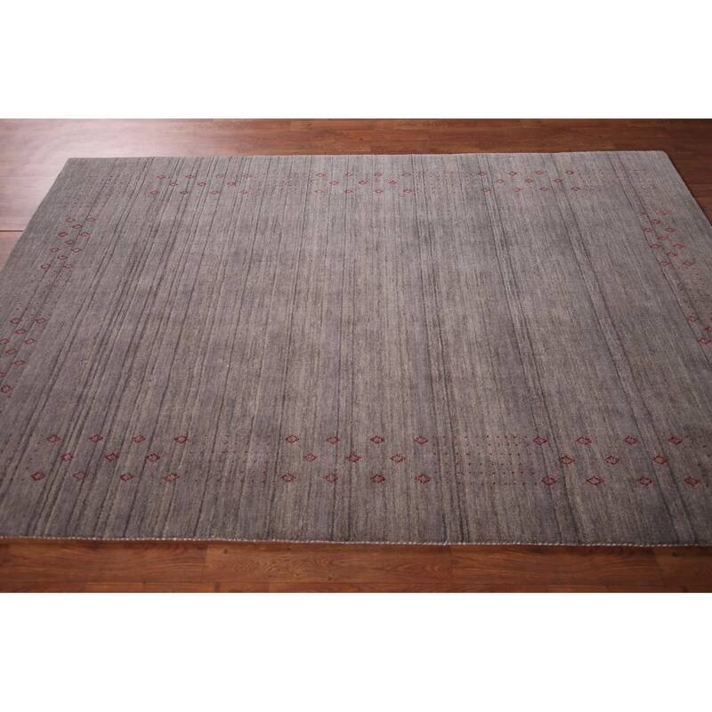 Gabbeh Indian Area Rug Handmade Wool Carpet - 5'2"x 7'10"