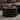 Black Round Coffee Table with Tempered Glass Top and Hidden Storage