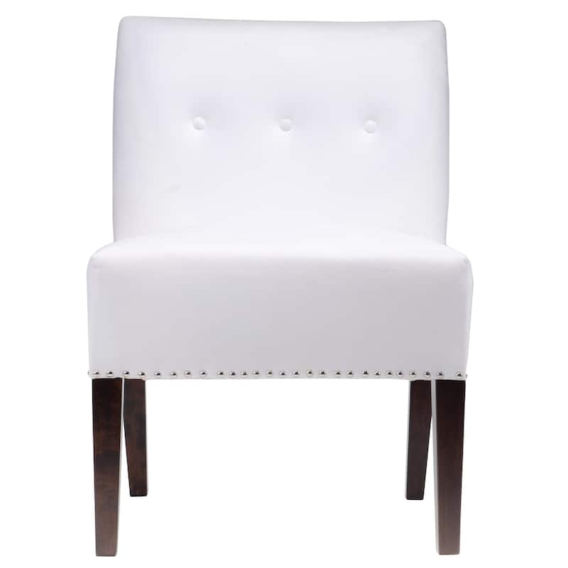 Samantha Indoor Living Room Velvet Slipper Chair by Sole Designs