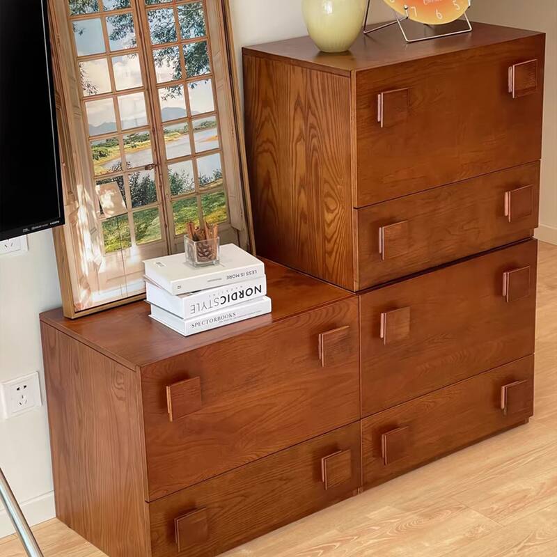 Mid Century Decorative Combinable multifunctional wooden cabinets, 1~4 Pieces