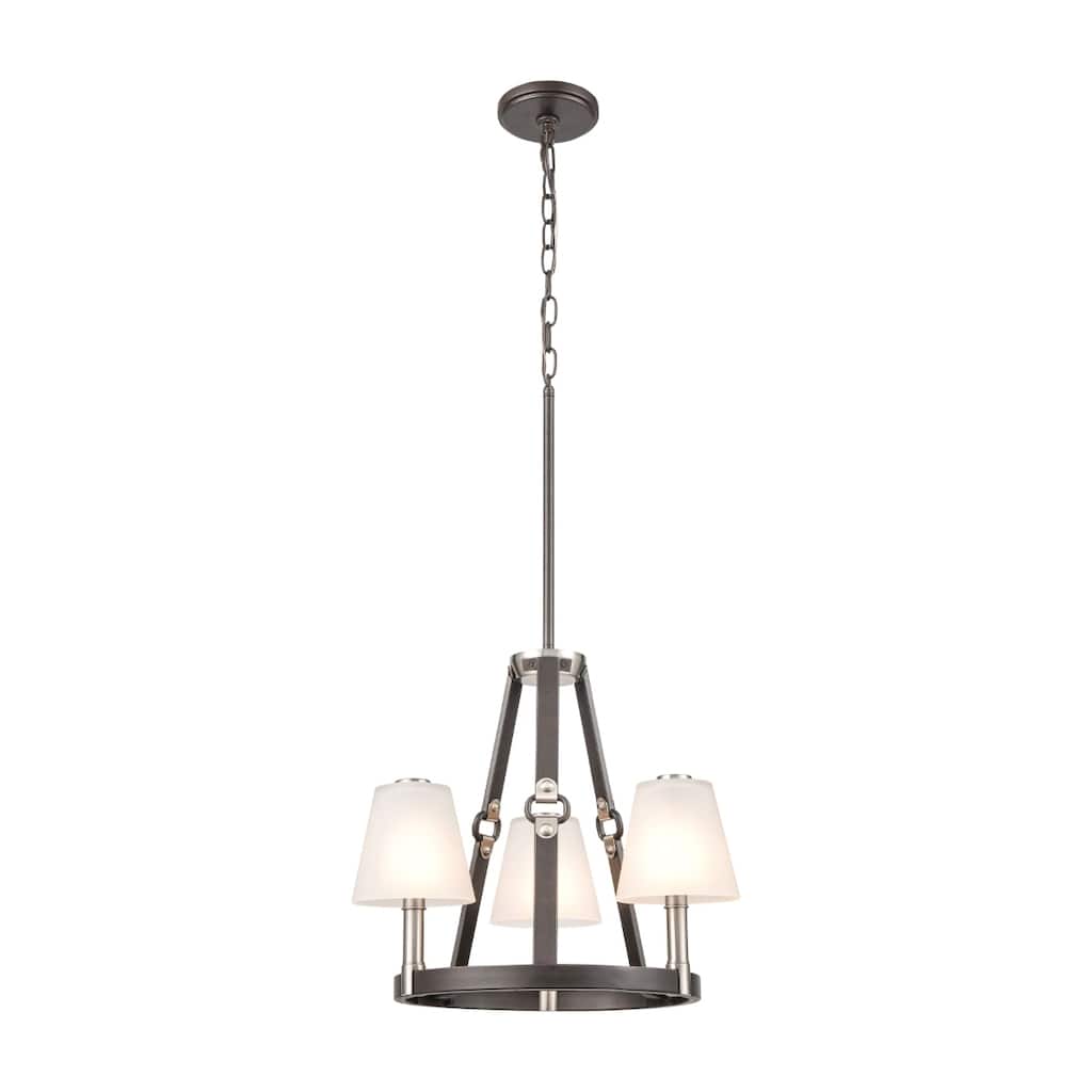 Armstrong Grove 18-inch Wide 3-Light Chandelier in Espresso