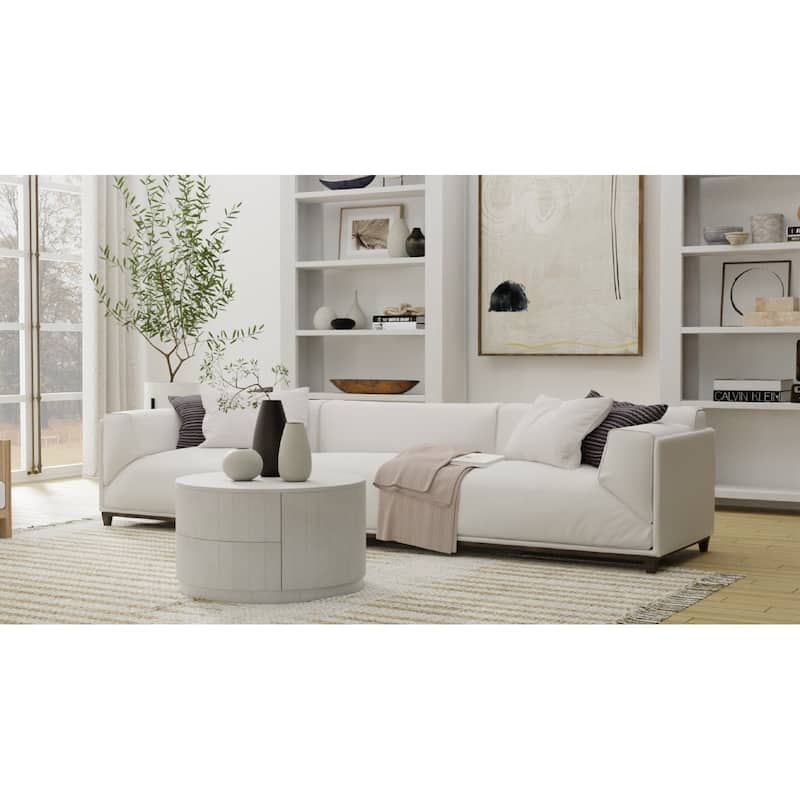Carolina Living Christa 2-Drawer 30" Round Coffee Table