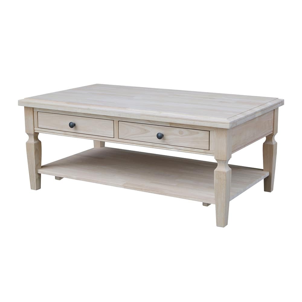 Vista Solid Wood Coffee Table - 48"W x 28"D x 20"H