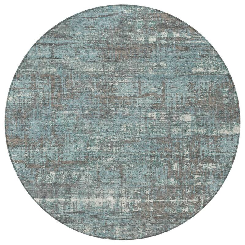HomeRoots Geometric Transitional Rectangle Outdoor Rug