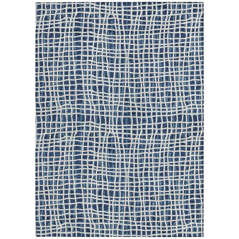 HomeRoots Striped Transitional Rectangle Outdoor Rug