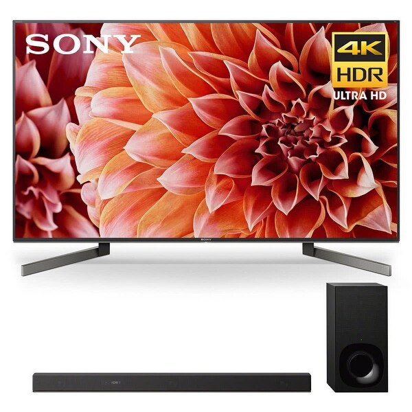 Sony XBR-85X900F 85" BRAVIA 4K Ultra HD HDR Smart TV and HT-Z9F 3.1-Channel Dolby Atmos Sound Bar with Subwoofer - Black