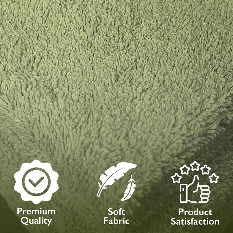 4 Piece Premium Cotton Bath Towels Set 27x54" Soft Absorbent