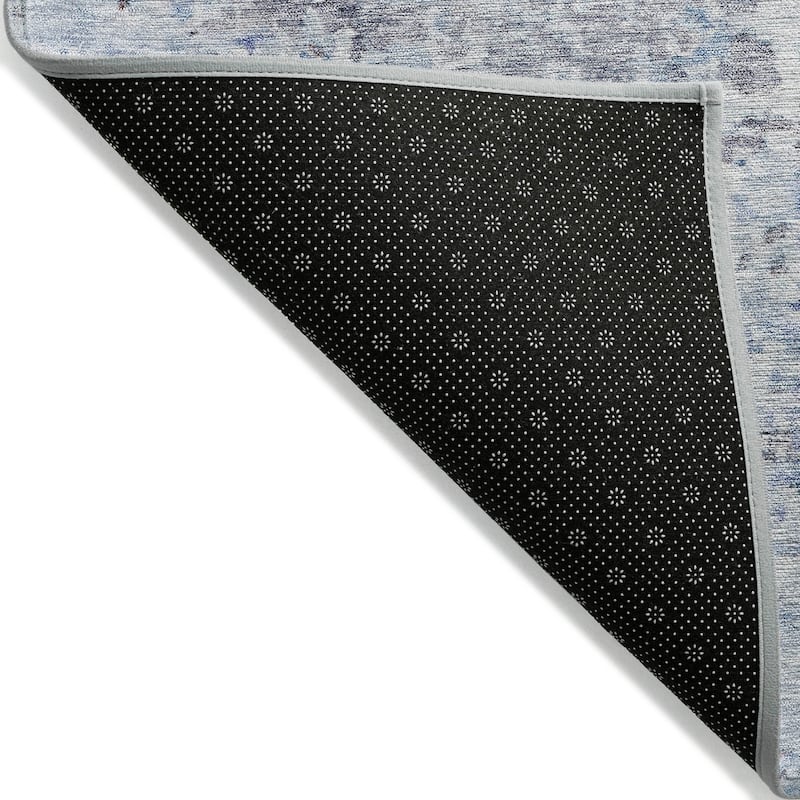 Machine Washable Indoor/ Outdoor Abstract Modern Chantille Rug
