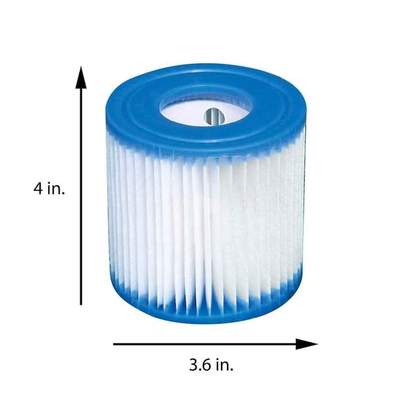 Intex 10ft x 10ft x 30in Pool w/ 10 Foot Round Pool Cover and Filter Cartridge - 45.98