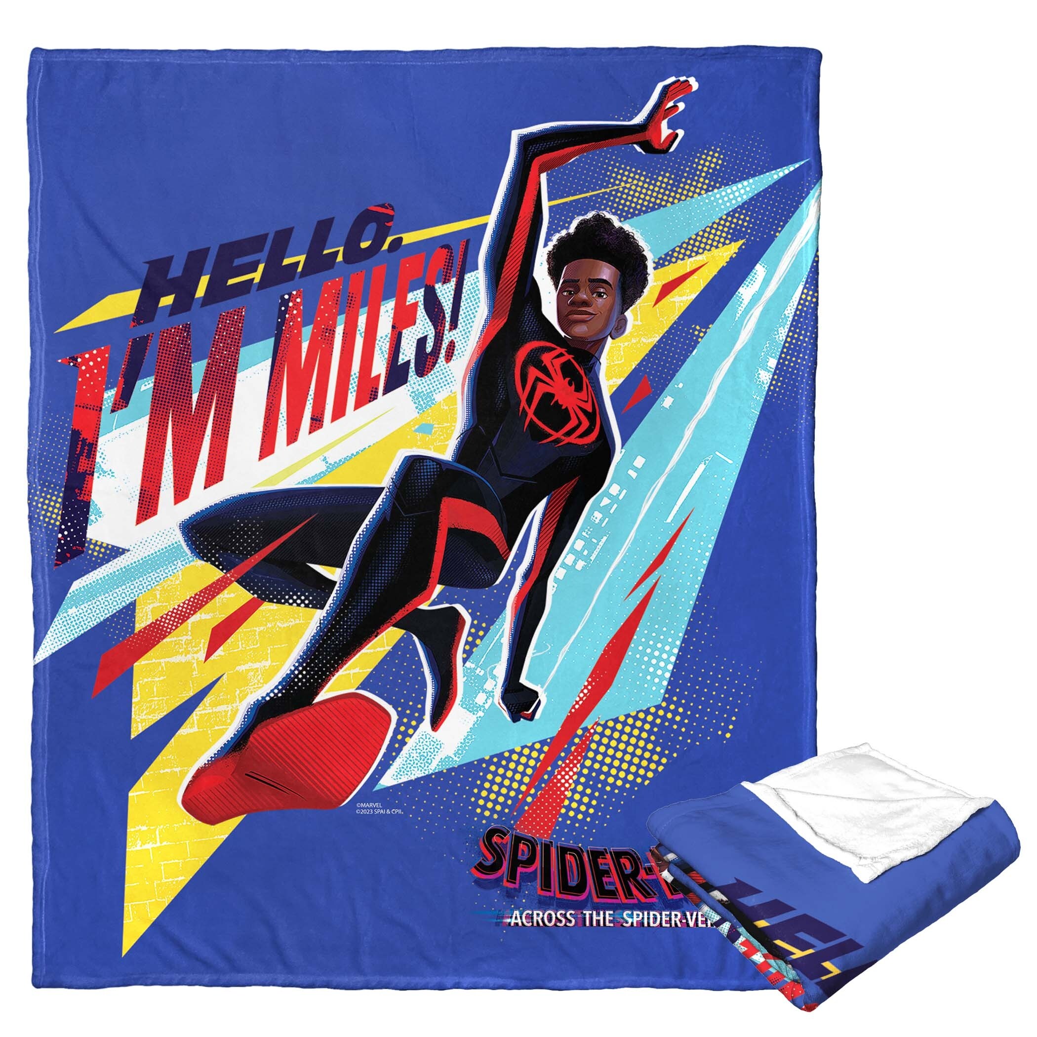 Marvel Spiderman Across the Spiderverse Hello Miles Silk Touch Throw Blanket Bed Bath Beyond 38236665