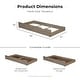 preview thumbnail 8 of 11, Furniture of America Lanister Wood Wire-Brushed Warm Grey Kids Panel Bed with Trundle