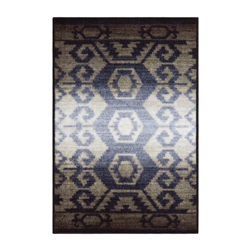 Superior Catori Geometric Boho Washable Non-slip Area Rug