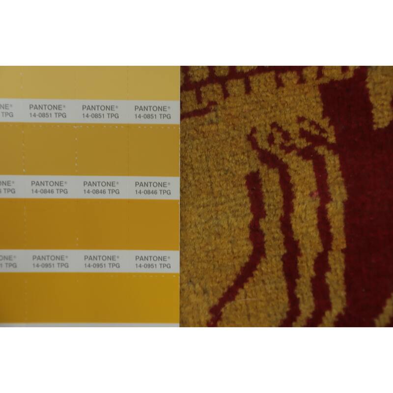 Hand Knotted Oriental 100% Wool Carpet Traditional Medallion Red Shiraz Area Rug - 5' 9'' X 4' 0''