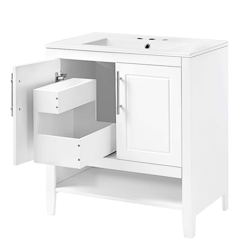 Bathroom Cabinet with Sink,Doors and Drawers