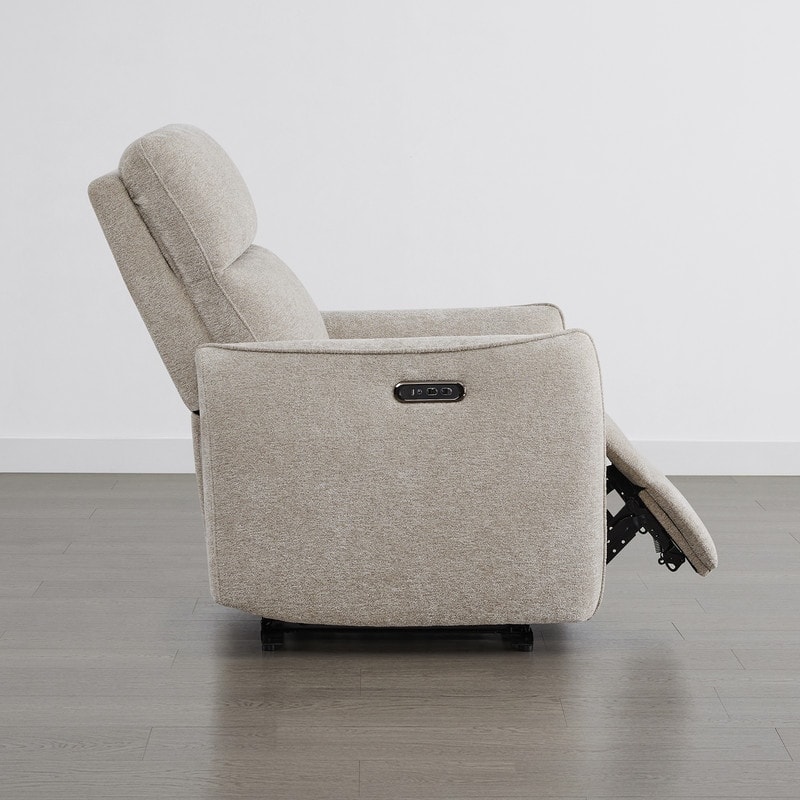 Spruce & Spring Dual Motors Power Lay Flat Recliner with Headrest