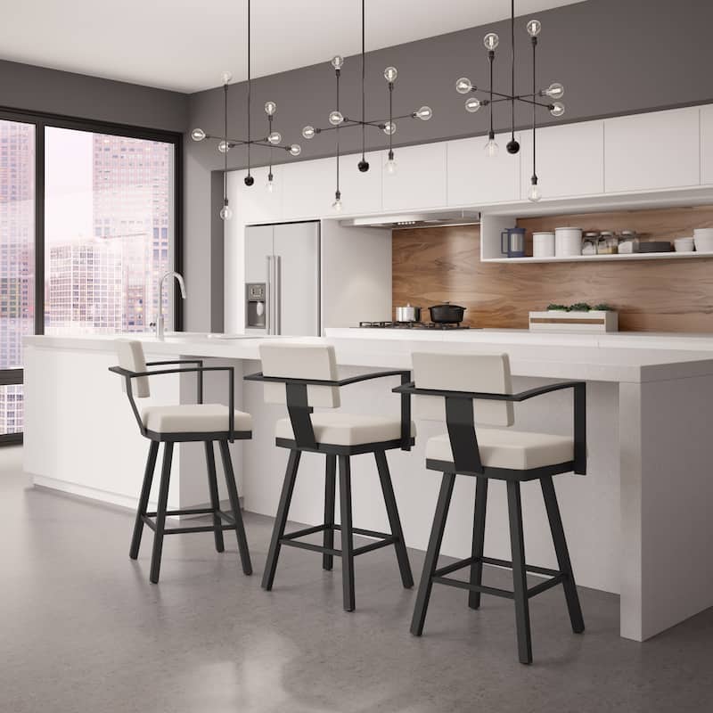 Amisco Akers Swivel Bar Stool