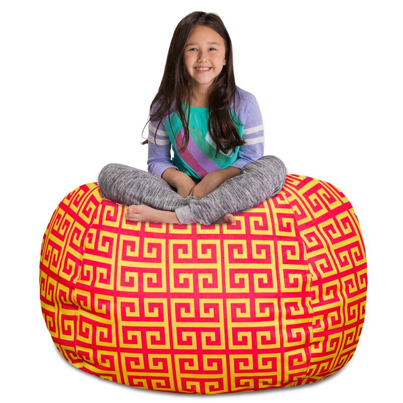 Kids' Stuffed Animal Storage Bean Bag Chair Cover or Toy Organizer