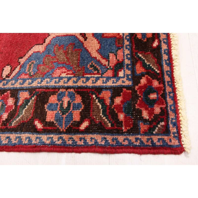 ECARPETGALLERY Hand-knotted Andelz Red Wool Rug - 3'8 x 9'9