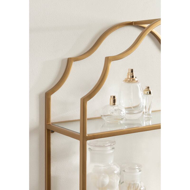 Kate and Laurel Leanna Tiered Wall Shelf