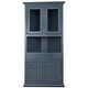 preview thumbnail 1 of 15, Talon Brands Corner Dining Hutch and Buffet Smoky Blue