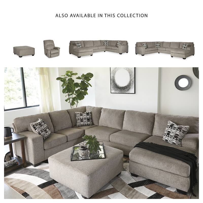 Ballinasloe Oversized Ottoman - Platinum