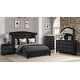 preview thumbnail 38 of 78, Sophia Crystal Tufted 4PC/5PC Bedroom Set Made with Wood Sophia Full 4 pcs Bedroom set in Black