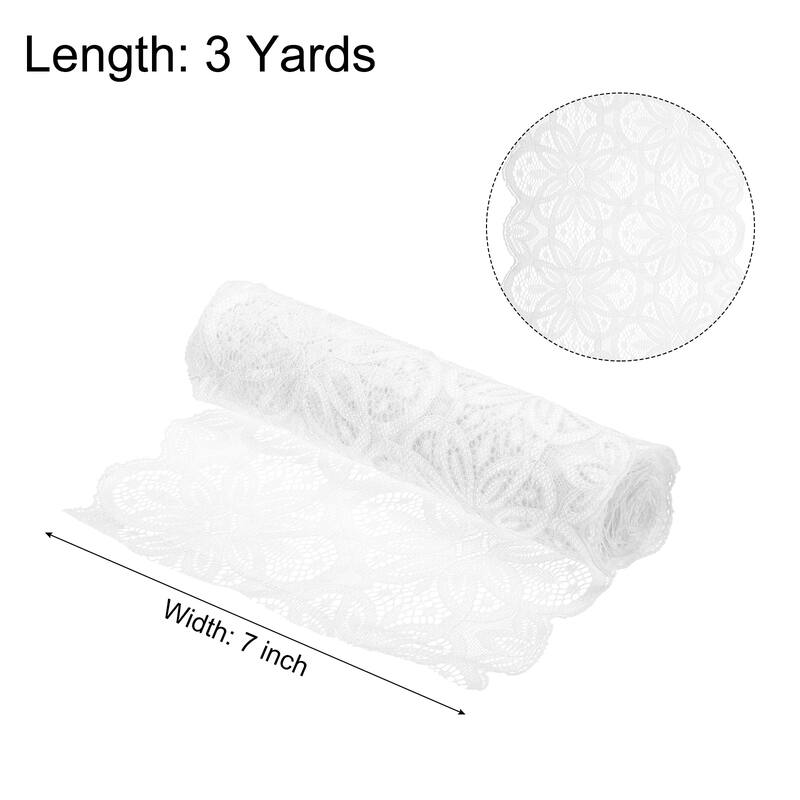 Lace Ribbon 7 Inch Lace Flower Trim for Craft Gift Wrappers Wedding