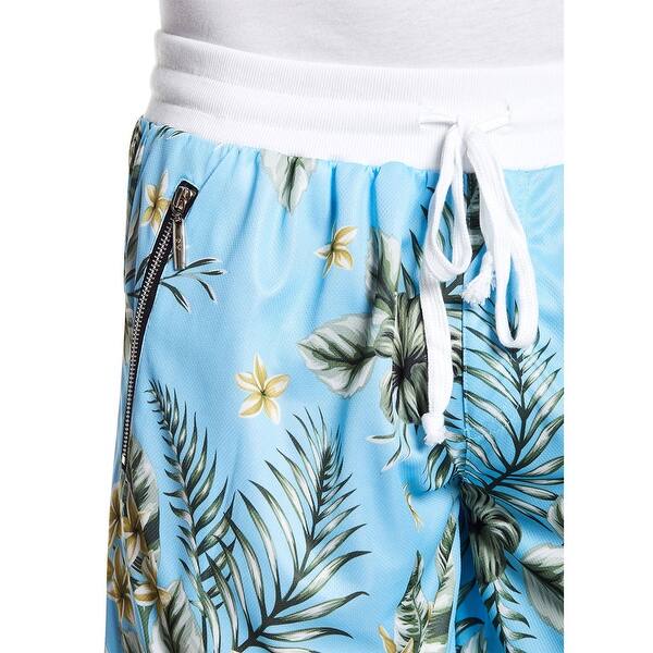 Shop American Stitch Mens Floral Shorts Large Blue 9 Inseam