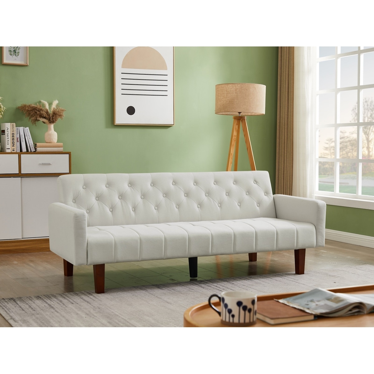 Convertible futon sofa sales