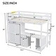preview thumbnail 3 of 22, Twin Size Loft Bed with Integrated Wardrobe, Desk, and Storage Drawers, Space-Saving White Design