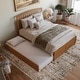 preview thumbnail 54 of 84, Richmond Solid Wood Platform Bed with Footboard & Twin XL Trundle