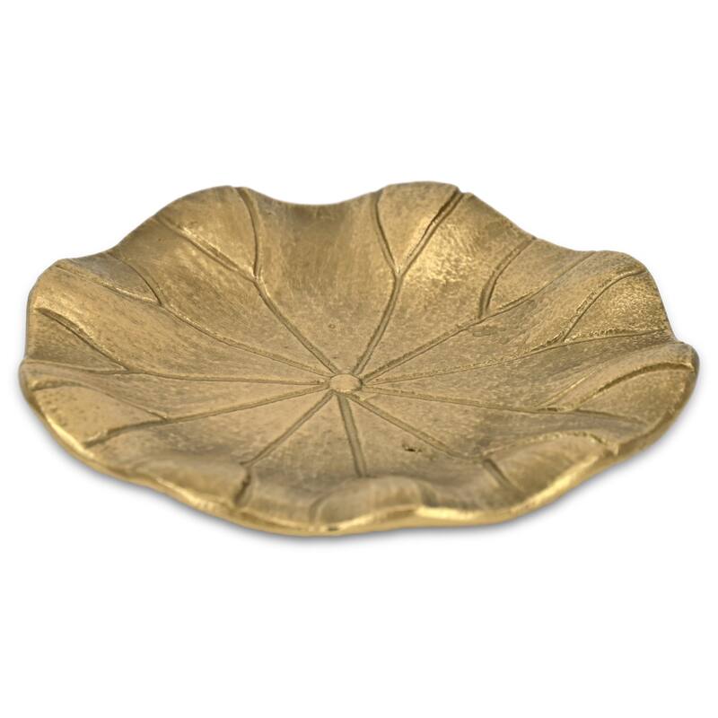 Hypatia 5.75" Cast Iron Lily Pad Catchall Tray - Gold - N/A