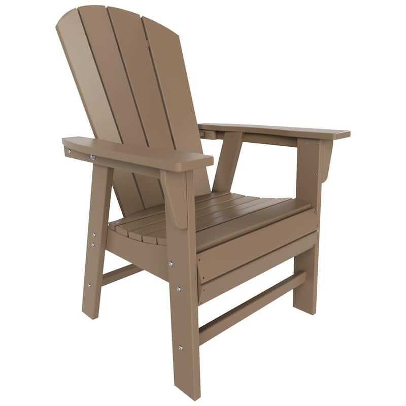 Polytrends Laguna Casual Upright Adirondack Chair (Set of 2)