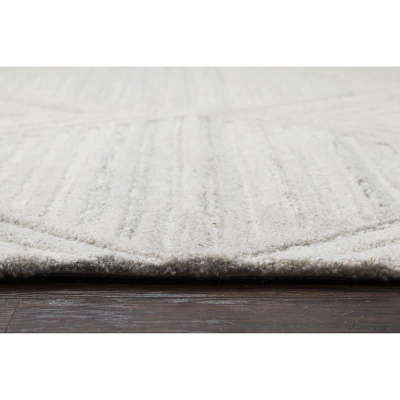 Alora Decor Makalu Hand-tufted Diamond Solid Wool Rug