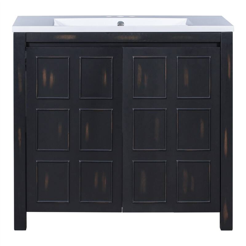 24''/36" Bathroom Vanity Organizer with Sink,Combo Cabinet Set，Bathroom Storage Cabinet