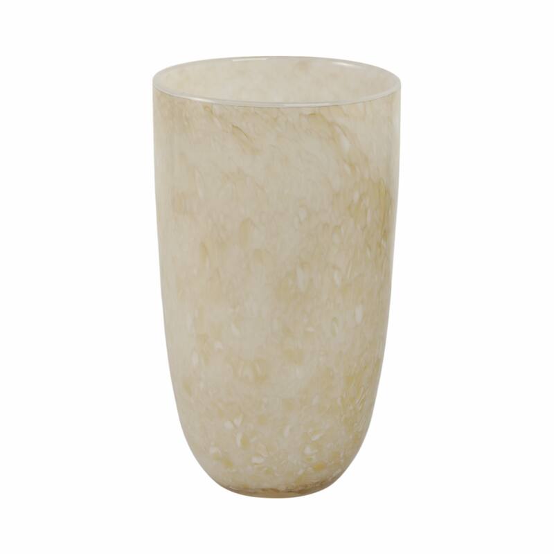 Glass Decorative Vase Textured Handcrafted Sculptural Statement Style