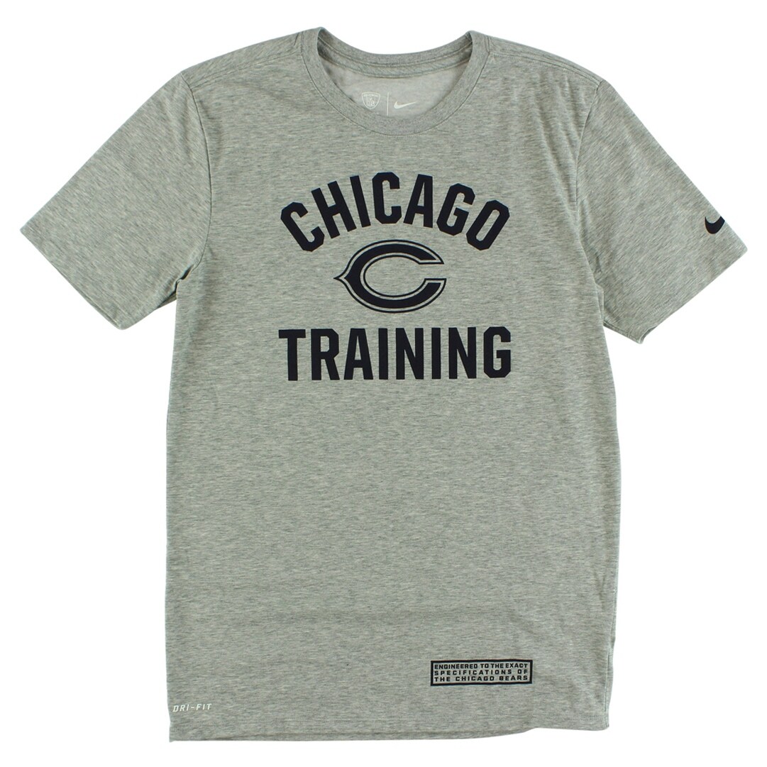 Nike Men S Chicago Bears Nfl Dri Fit Cotton Training Shirt Heather Grey Heather Grey Black S Overstock Nike Men S Chicago Bears Nfl Dri Fit Cotton Training Shirt Heather Grey Heather Grey Black S Overstock