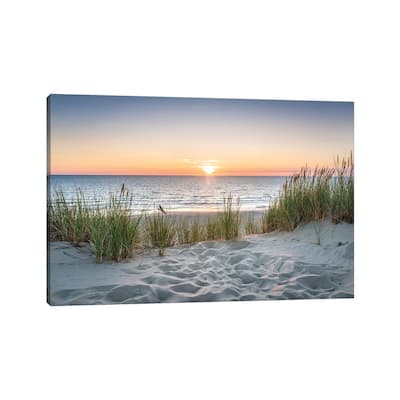 iCanvas "Beautiful Sunset At The Beach" by Jan Becke Canvas Print