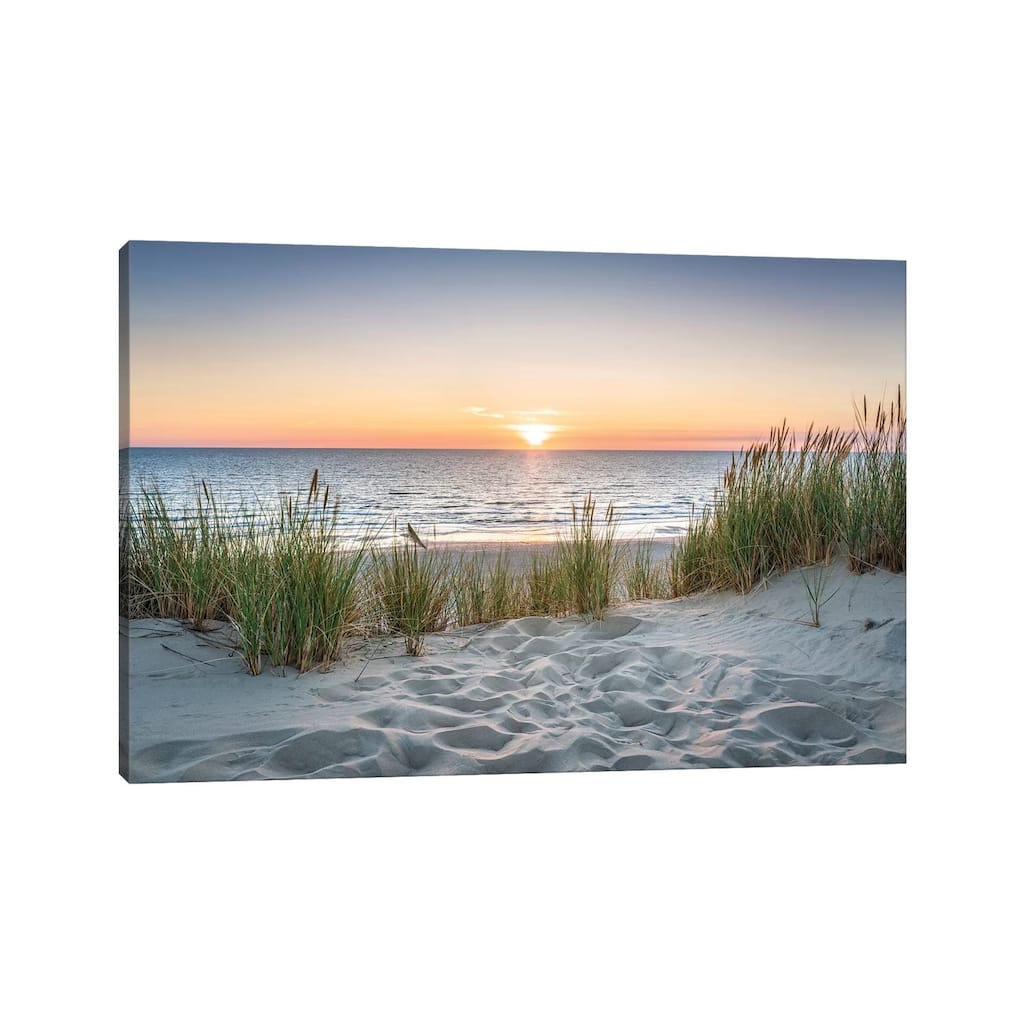 iCanvas "Beautiful Sunset At The Beach" by Jan Becke Canvas Print