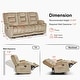 preview thumbnail 23 of 58, MCombo Power Reclining Loveseat Sofa with Heat and Massage, Fabric PR648