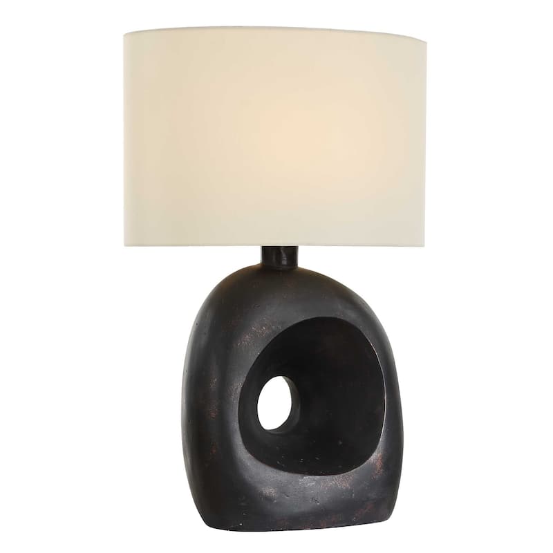Uttermost Peephole Outdoor Bronze Table Lamp - N/A