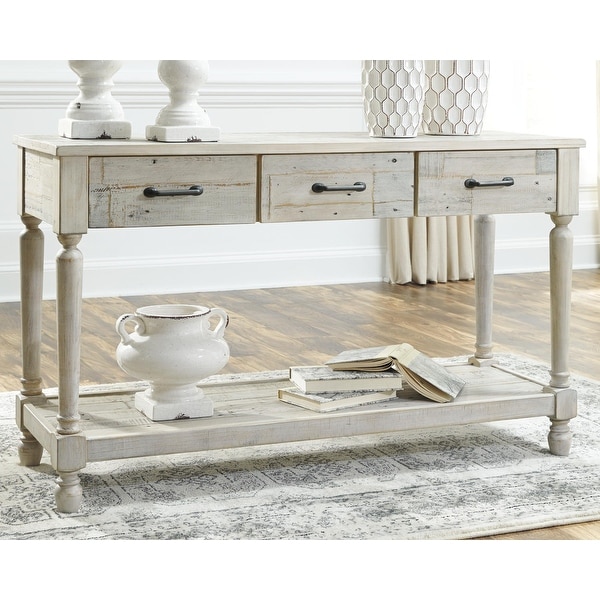 Hickory white 2024 console table