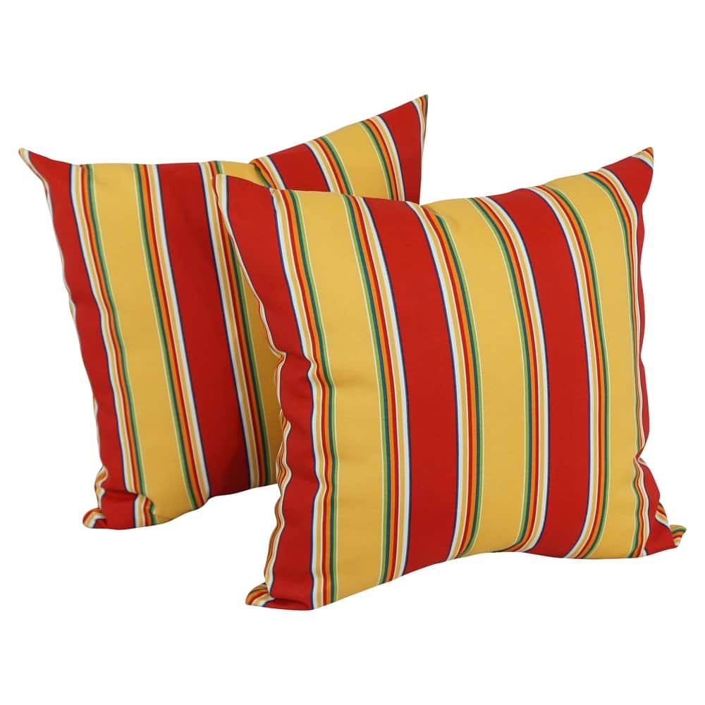 17-inch All-weather Outdoor Throw Pillows (Set of 2, Multiple Patterns)